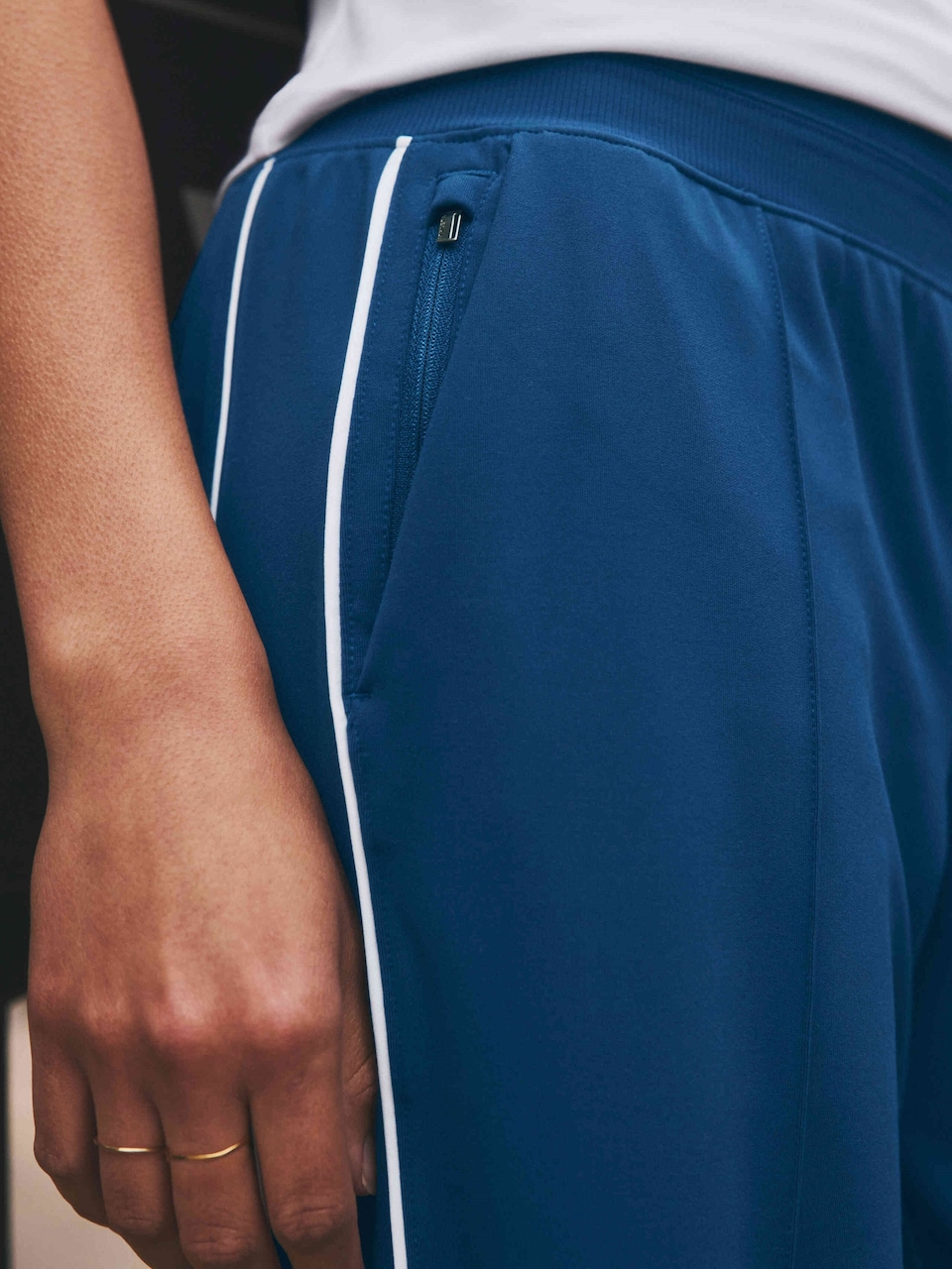 Venice High Rise Track Stripe Wide Leg Pant