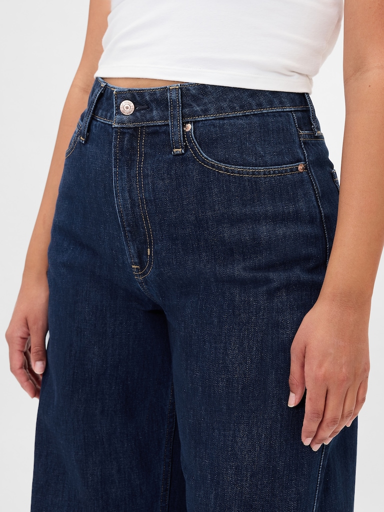 Curvy High Rise Barrel Jeans