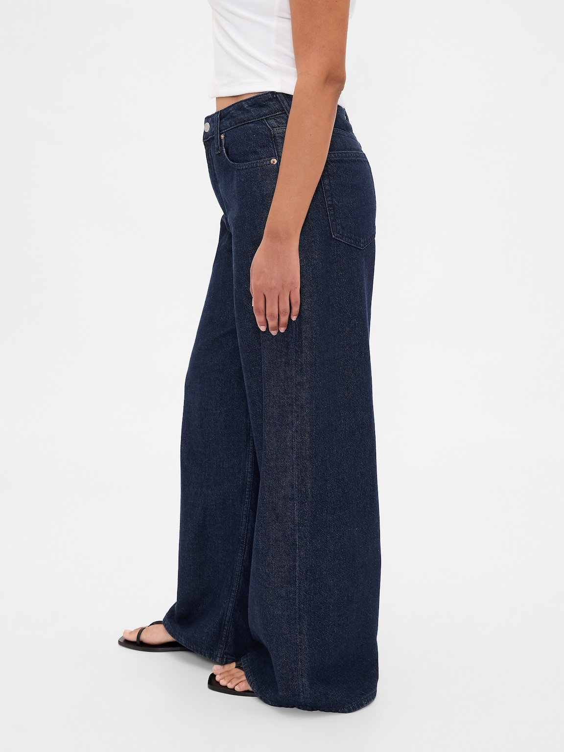 Curvy Mid Rise UltraSoft Baggy Jeans