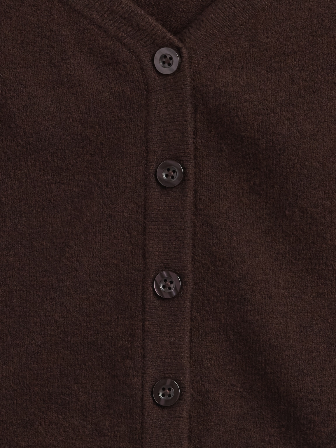 Lightweight CashSoft Crop Button-Front Top