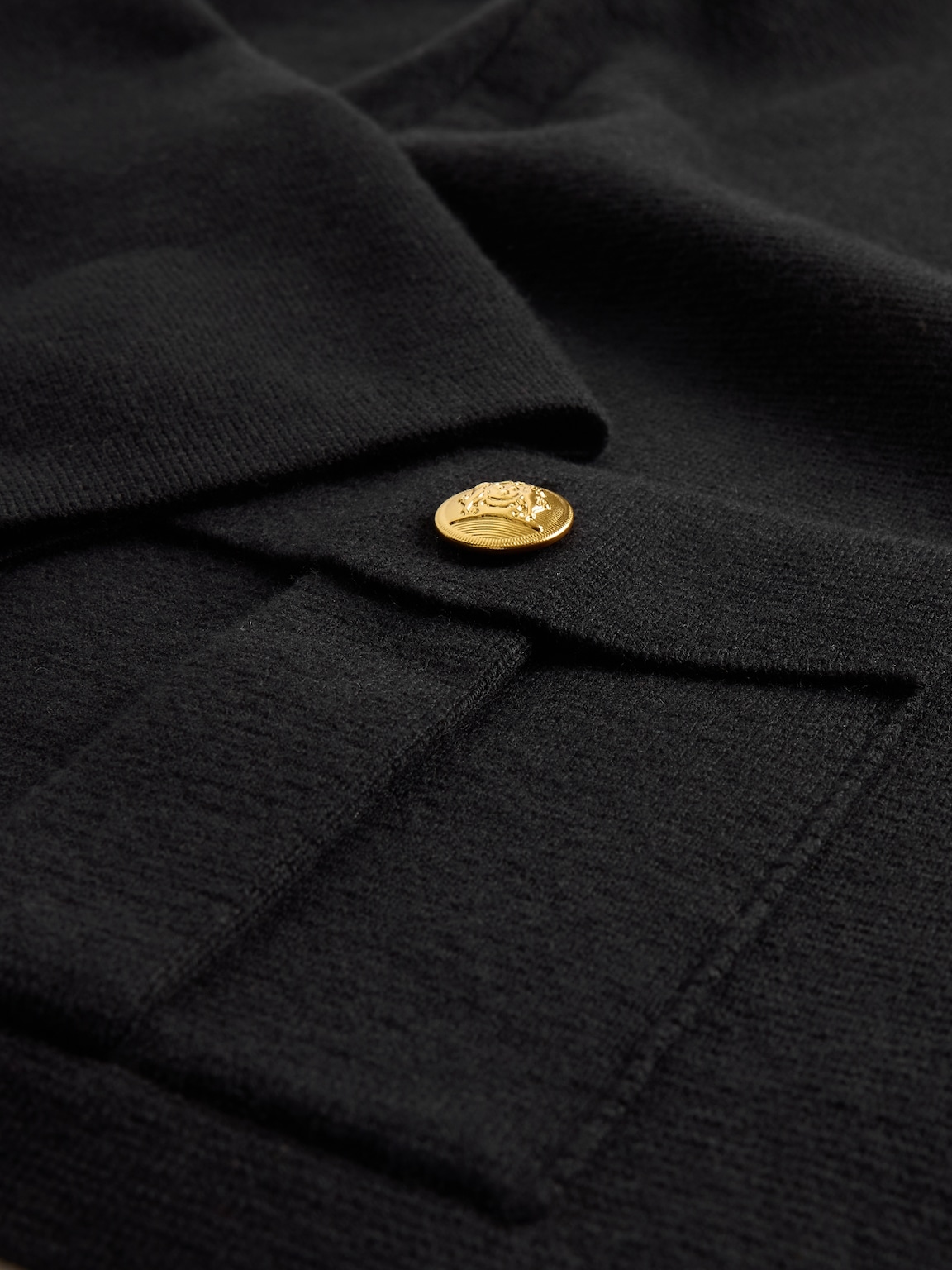 Cotton-Blend Pocket Cardigan Sweater