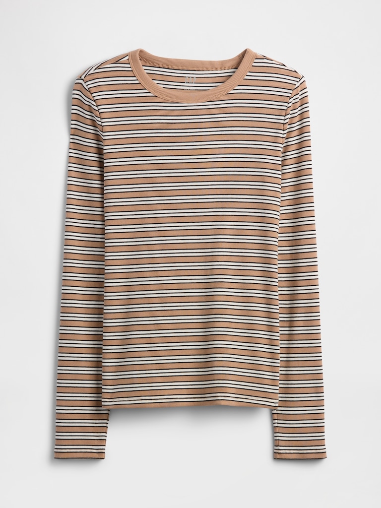 Essential Ribbed Crewneck T-Shirt