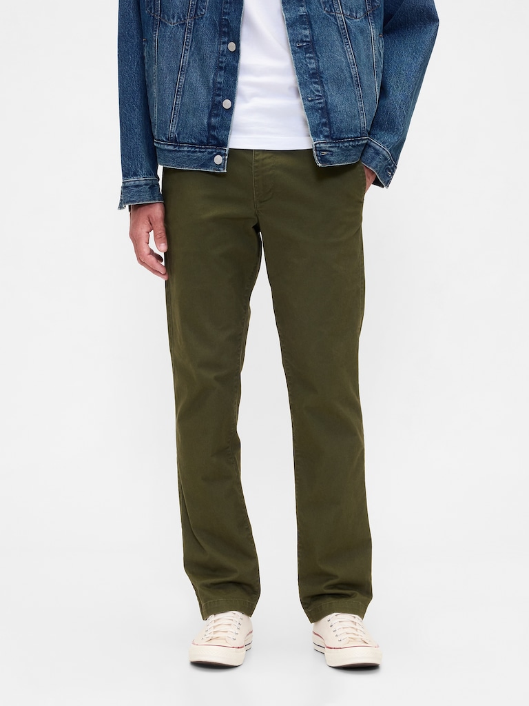 GapFlex Essential Khakis in Straight Fit