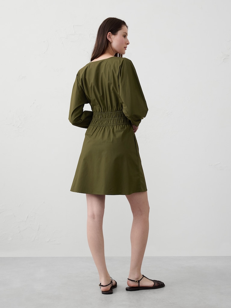 Waist-Seam Mini Dress