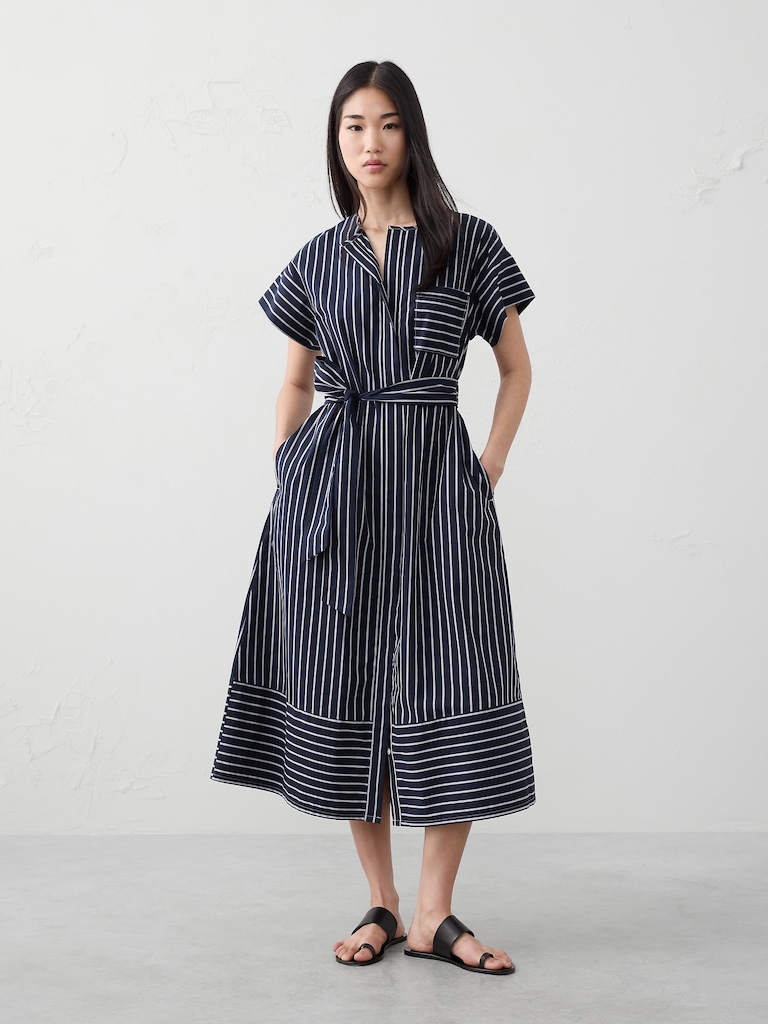 Belted Midi Shirtdress