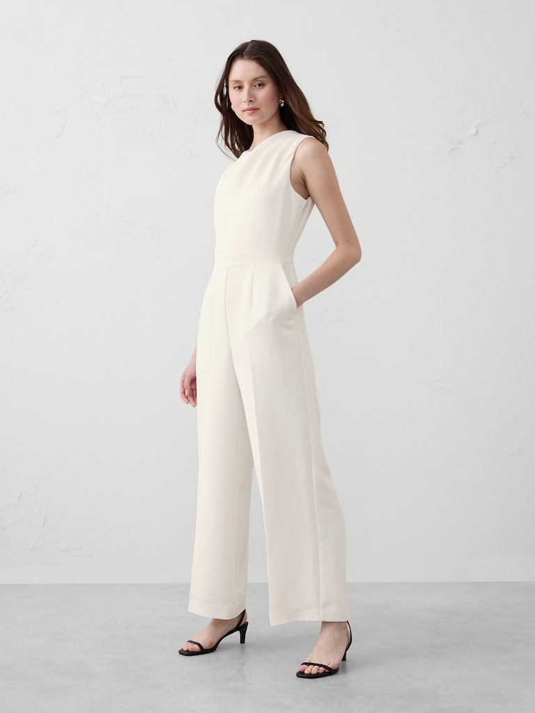 Cowl-Neck Jumpsuit