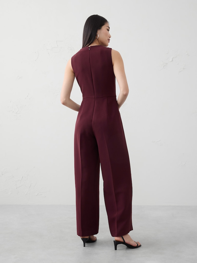 Cowl-Neck Jumpsuit