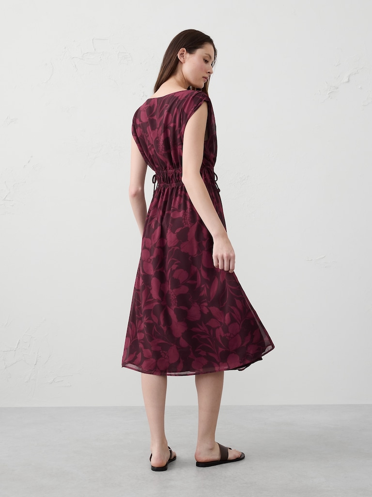 Side-Tied Midi Dress