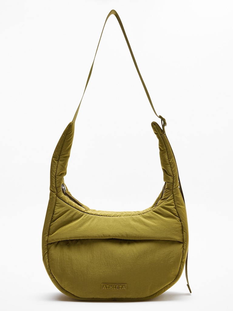 All About Sheen Small Crossbody Hobo Bag