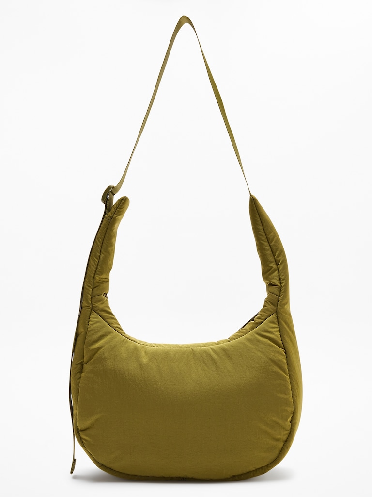 All About Sheen Small Crossbody Hobo Bag