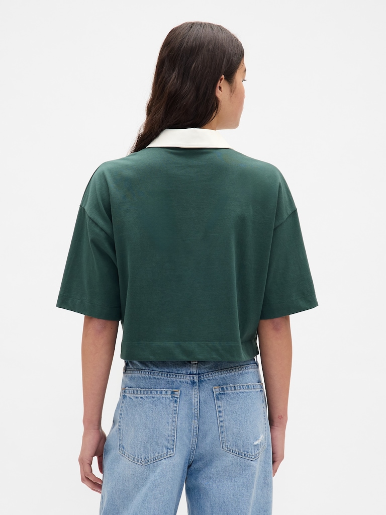 Heavyweight Crop Polo Shirt