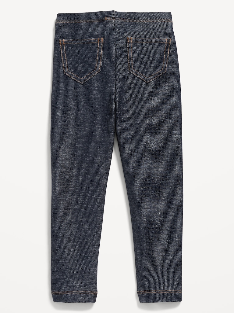 Faux-Jean Leggings for Toddler Girls