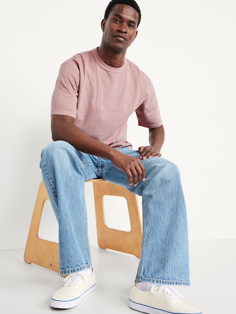 Garment-Dyed Cropped T-Shirt