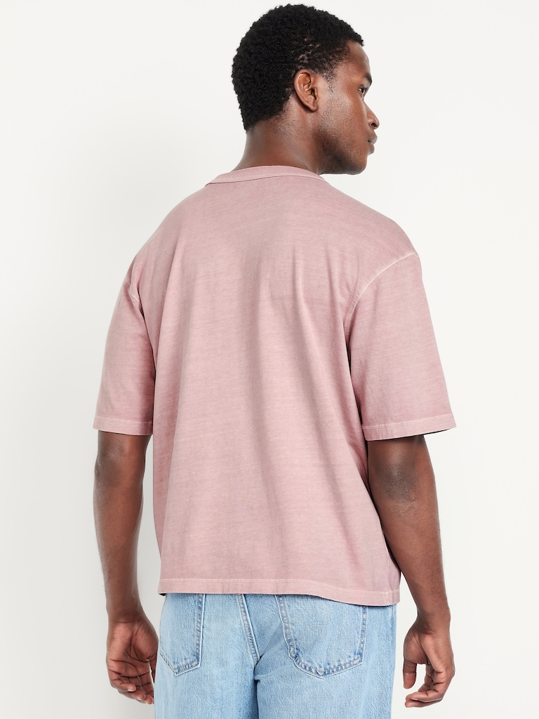 Garment-Dyed Cropped T-Shirt