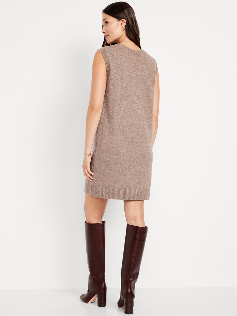 SoSoft Sleeveless Mini Sweater Dress