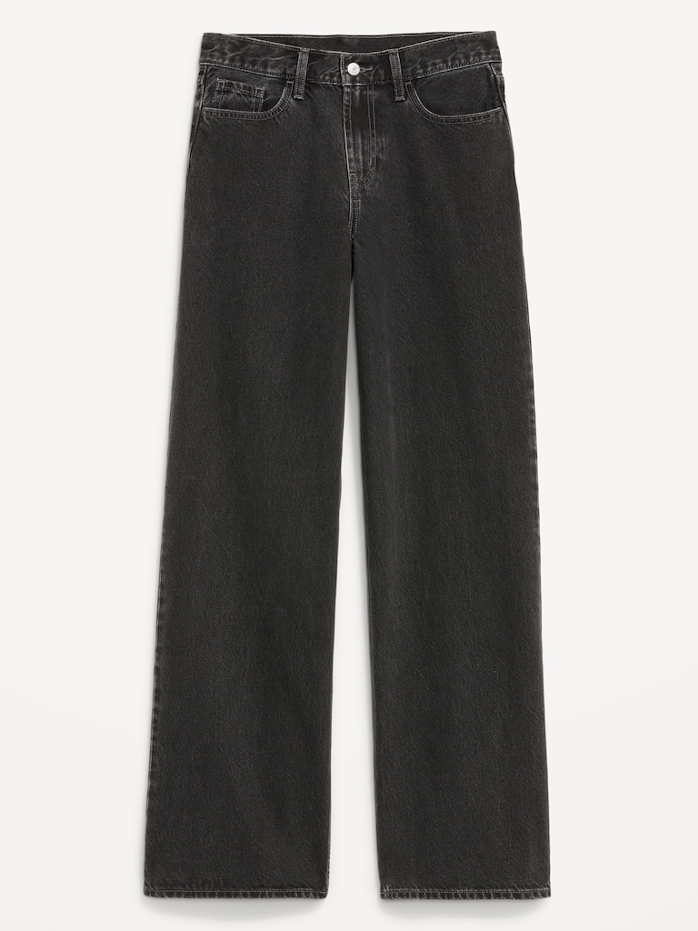 Mid-Rise Wow Baggy Wide-Leg Jeans