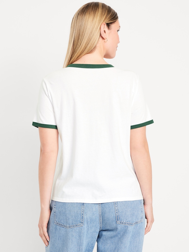 Green Bay Packers EveryWear Crew-Neck Ringer T-Shirt