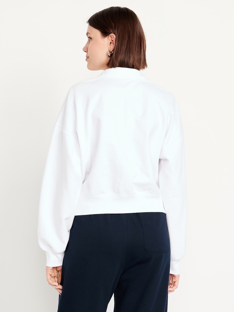 Buffalo Bills Oversized Half-Zip Sweatshirt