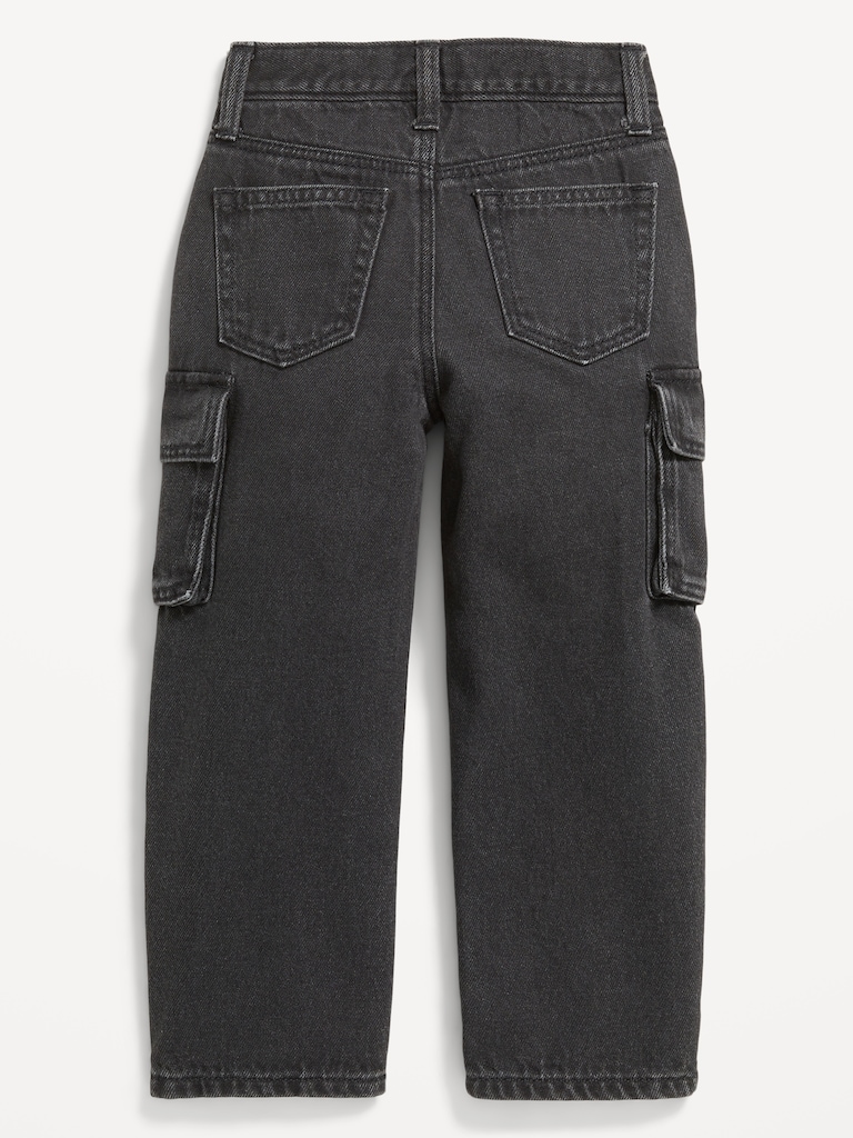 Baggy Barrel-Leg Cargo Jeans for Toddler Boys