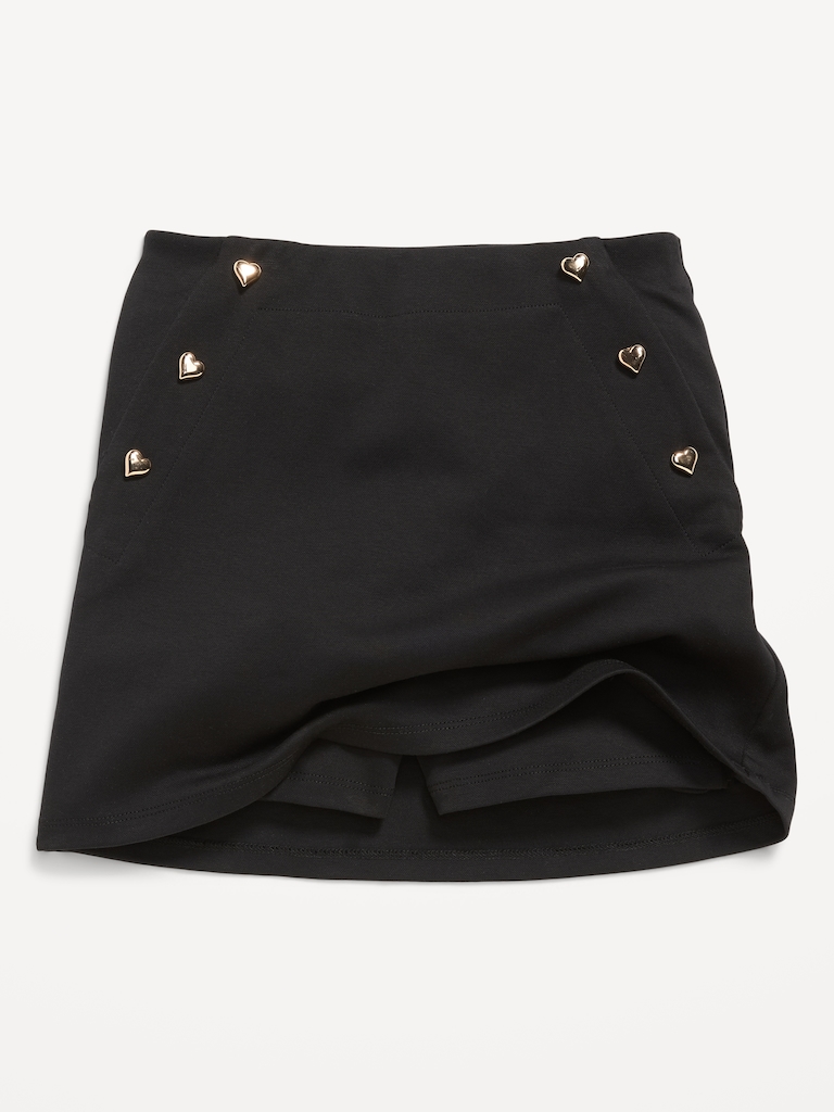 Jacquard-Knit Sailor Skort for Girls