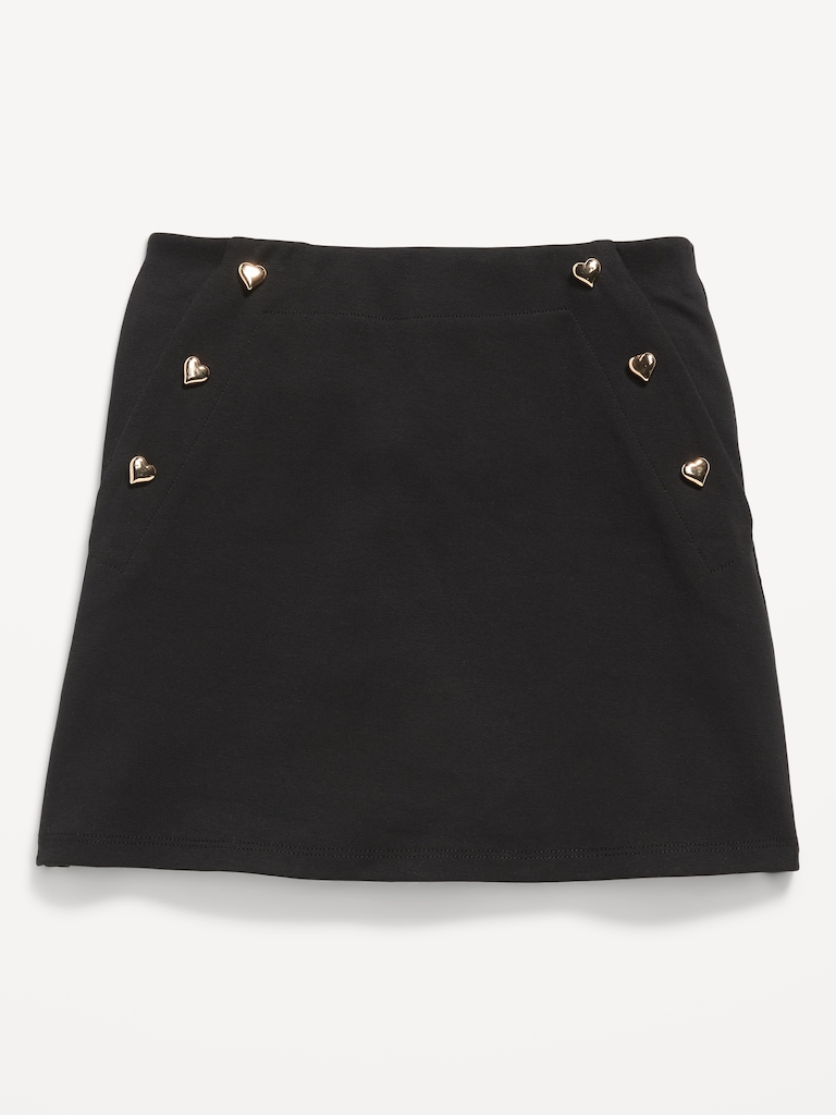 Jacquard-Knit Sailor Skort for Girls