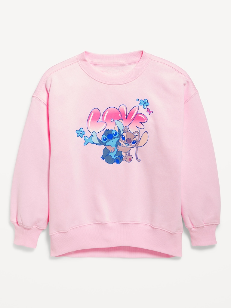 Disney© Lilo & Stitch Oversized Graphic Tunic Sweatshirt for Girls