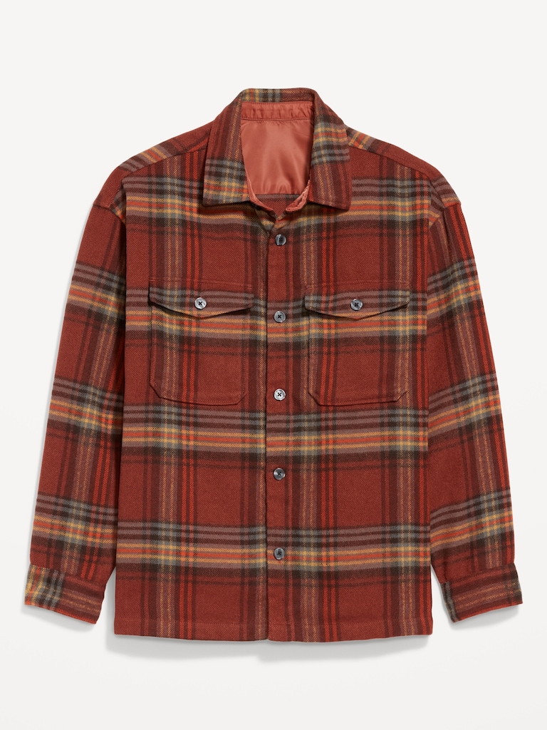 Oversized Heavyweight Plaid Flannel Shirt
