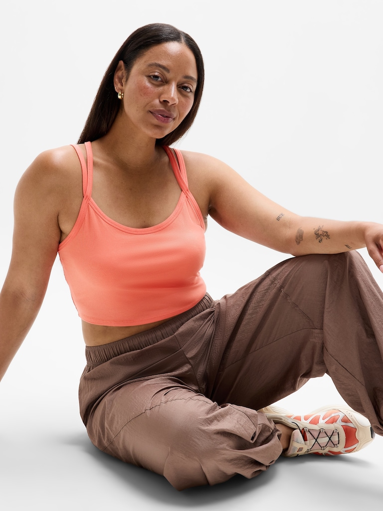 Signature Rib Double Strap Tank