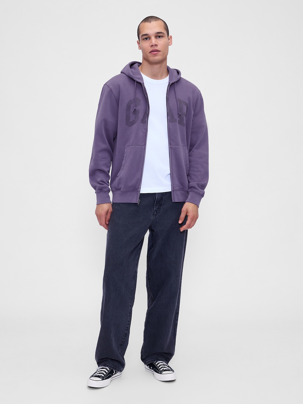 Adult VintageSoft Arch Logo Full-Zip Hoodie