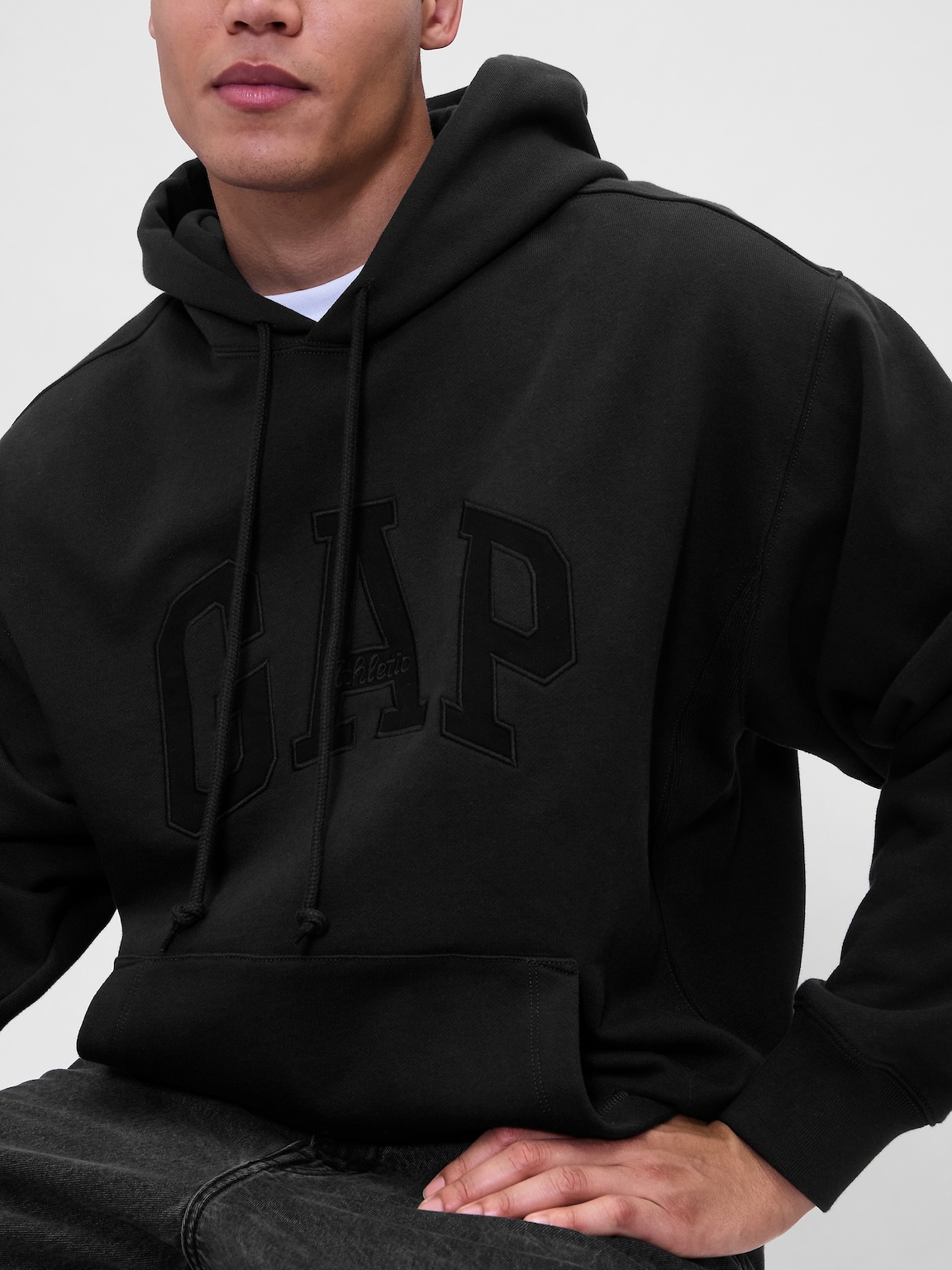 Heavyweight Gap Athletic Logo Hoodie