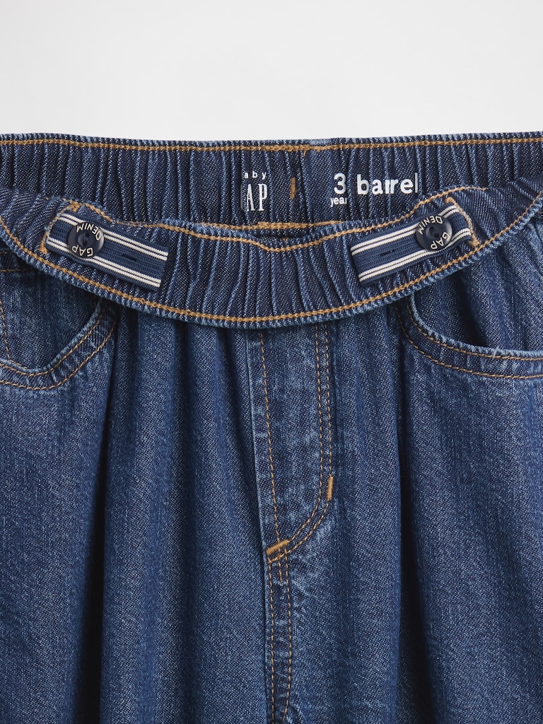 Baby & Toddler Pull-On Barrel Jeans