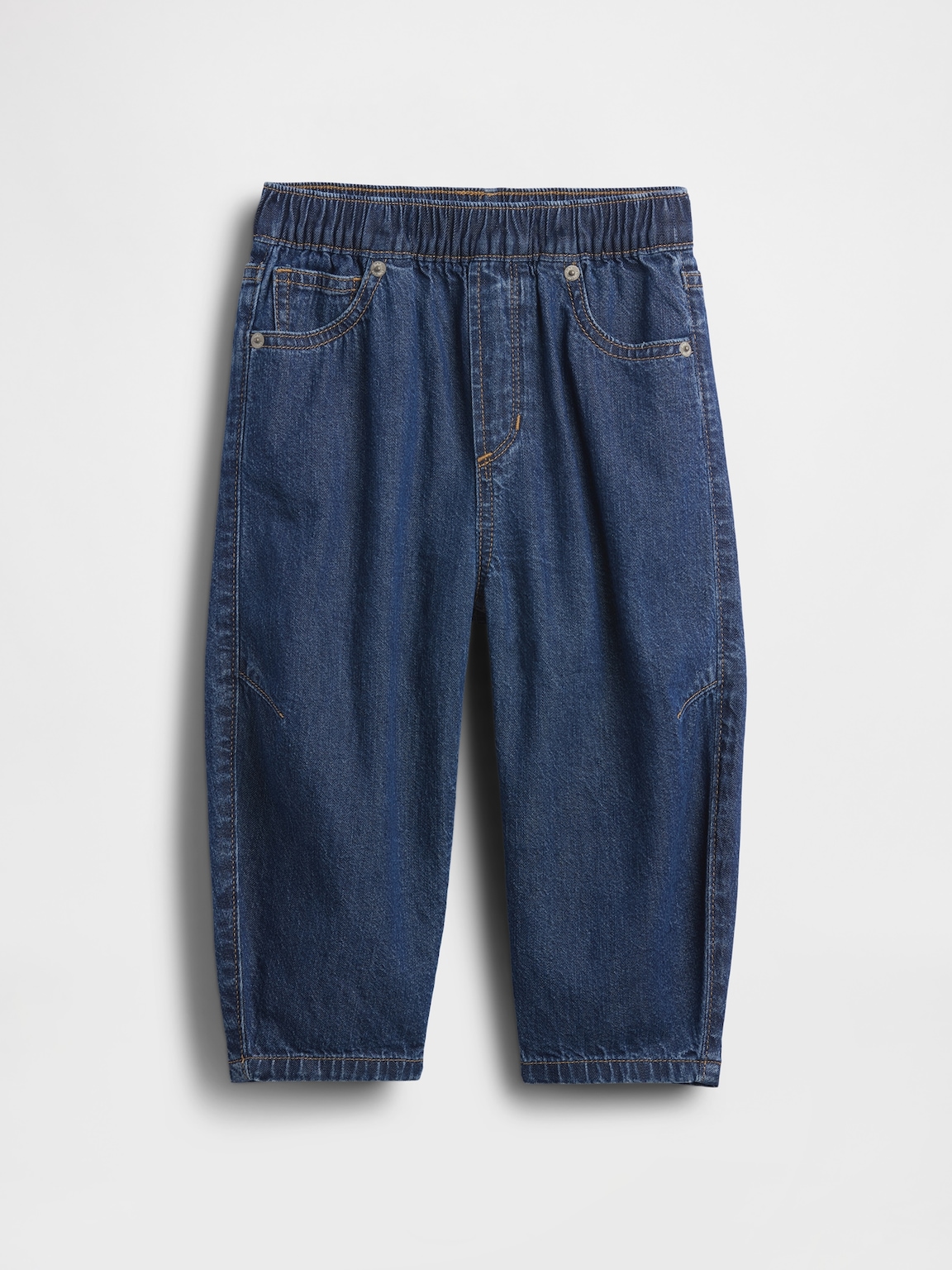 Baby & Toddler Pull-On Barrel Jeans