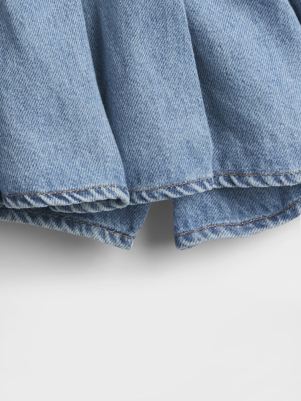 Baby & Toddler Pleated Denim Skort
