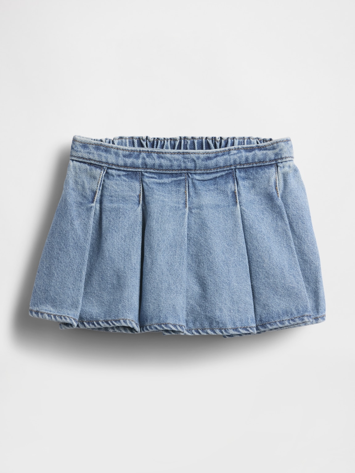 Baby & Toddler Pleated Denim Skort
