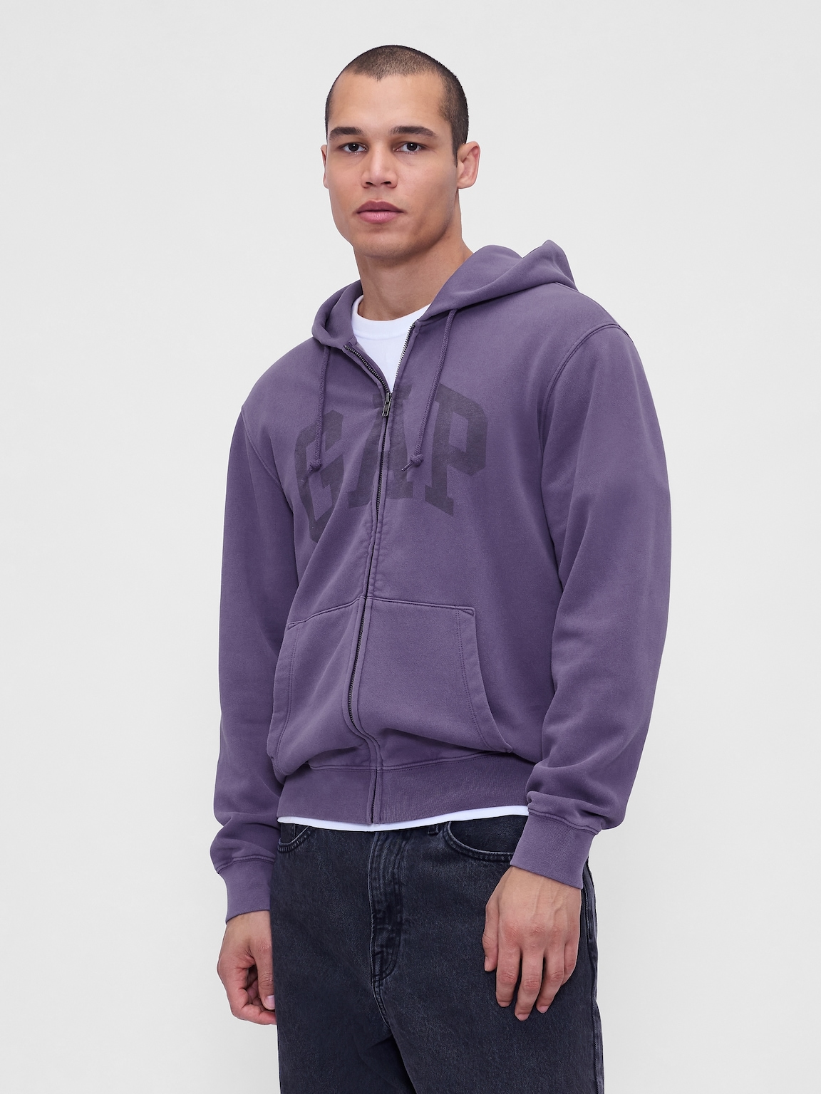 Adult VintageSoft Arch Logo Full-Zip Hoodie