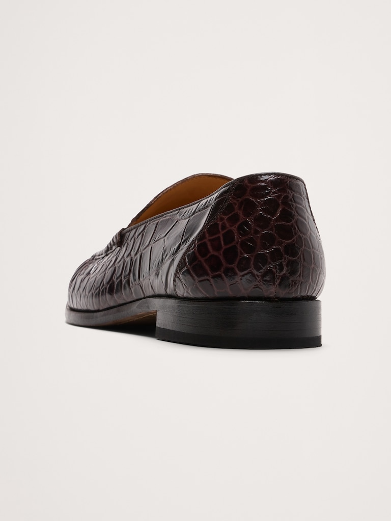 Leather Moc-Toe Loafer