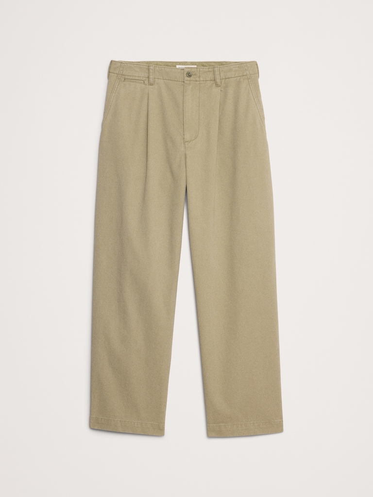 Loose Pleated Chino