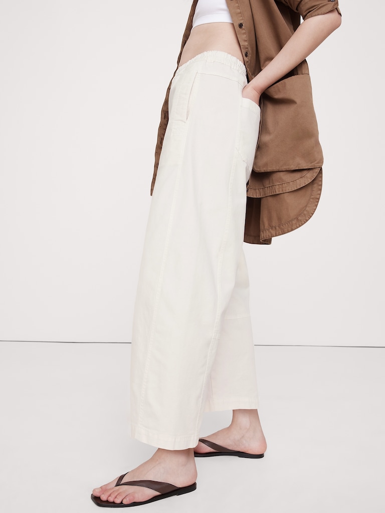 Mid-Rise Relaxed Painter Pull-On Pant