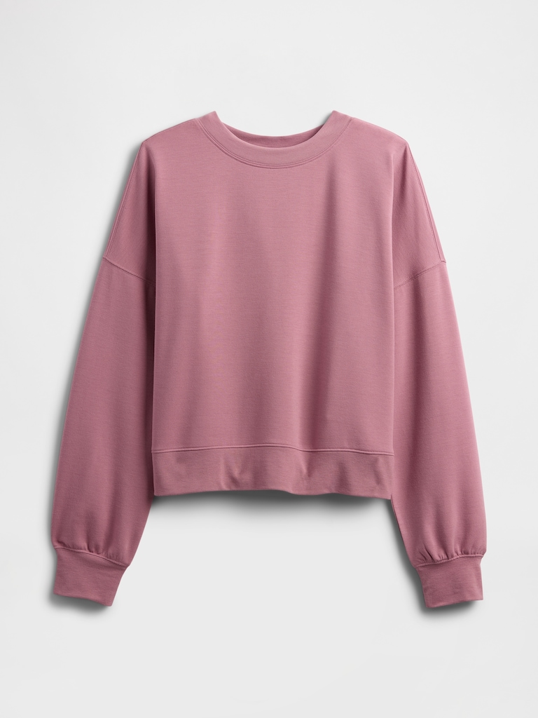 CloudLight Balloon Sleeve Crewneck Sweatshirt
