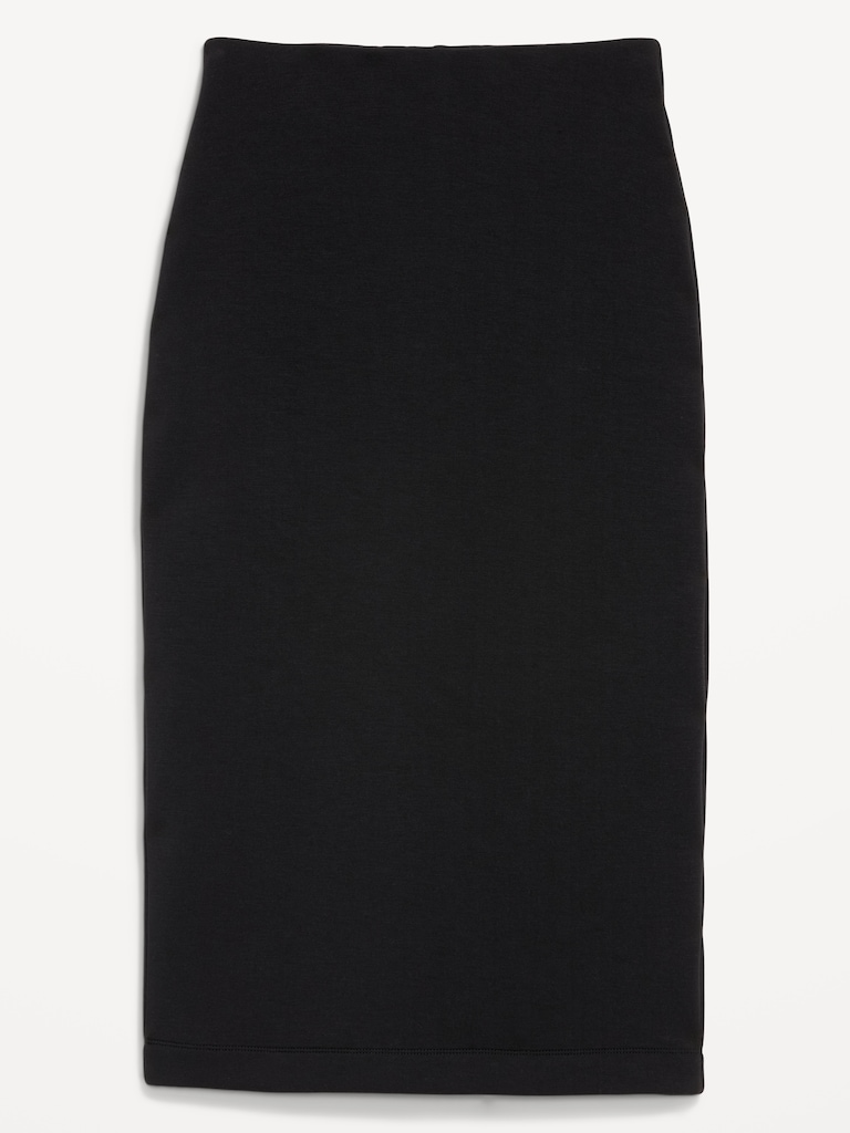 Extra High-Waisted Bounce Fleece Midi Skirt