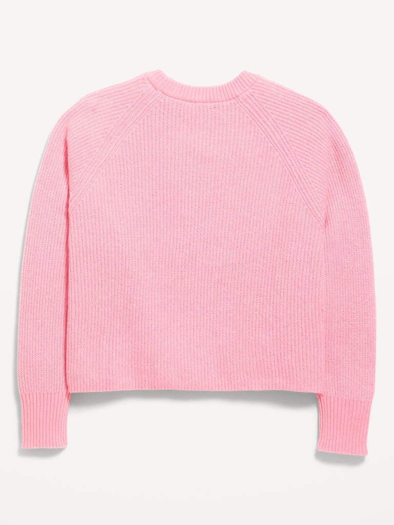 SoSoft Long-Sleeve Ribbed Sweater for Girls