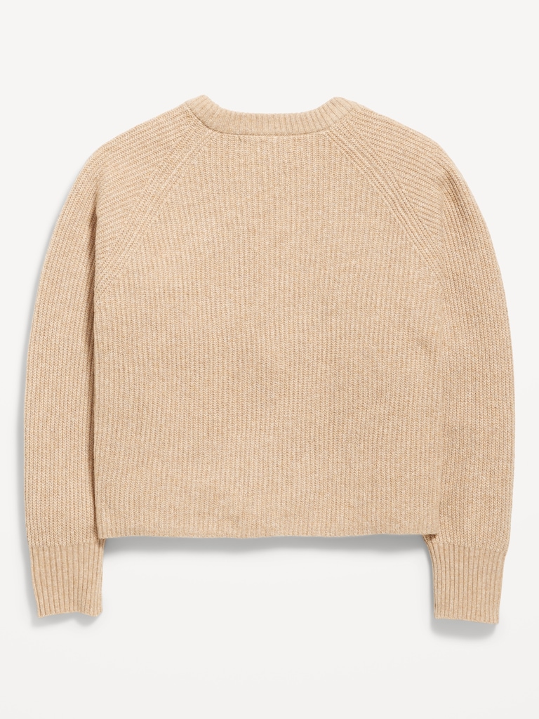 SoSoft Long-Sleeve Ribbed Sweater for Girls