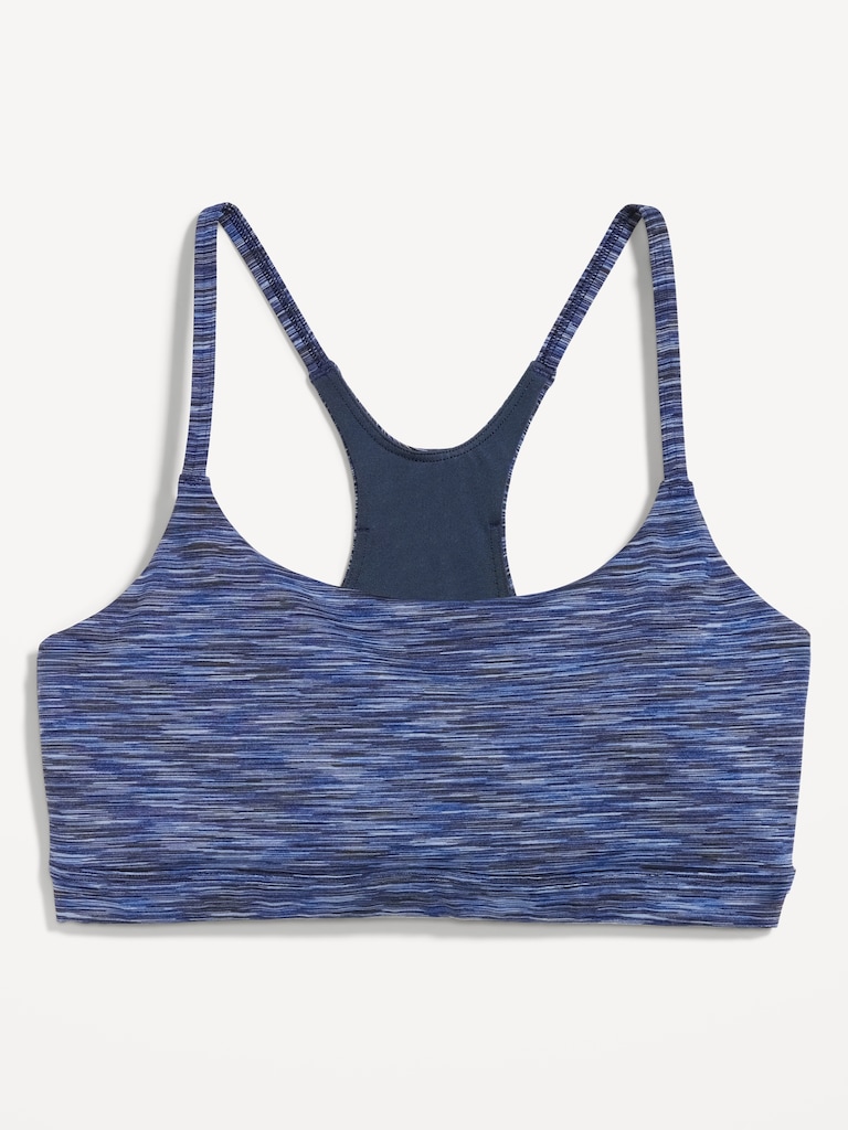 Light Support Space-Dye Racerback Sports Bra