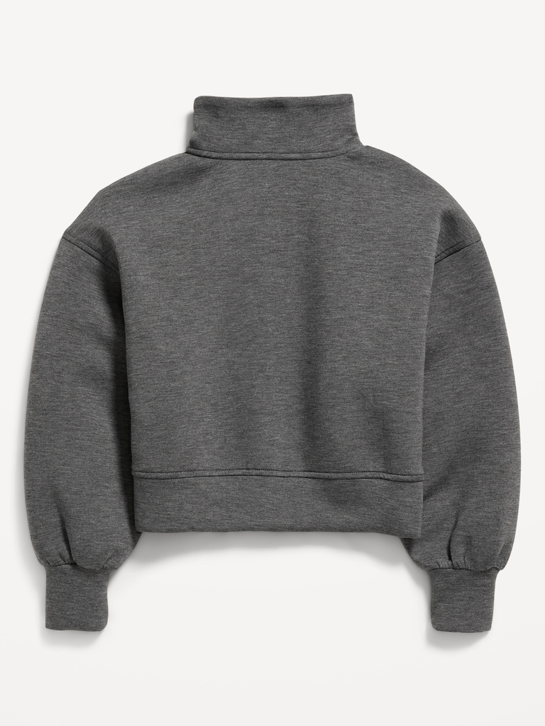 Half-Zip Bounce Fleece Pullover Sweatshirt for Girls