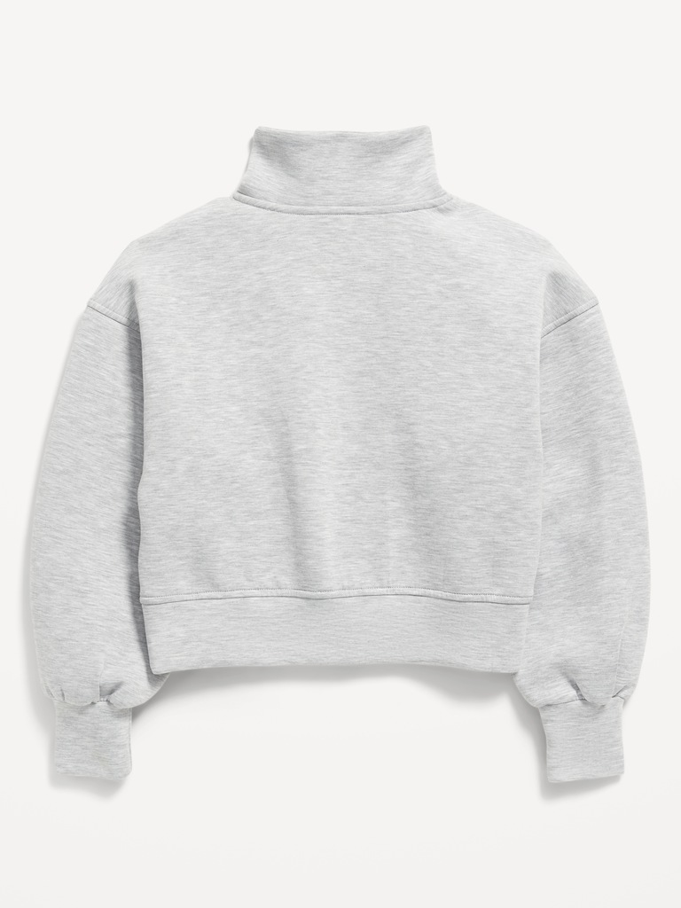 Half-Zip Bounce Fleece Pullover Sweatshirt for Girls