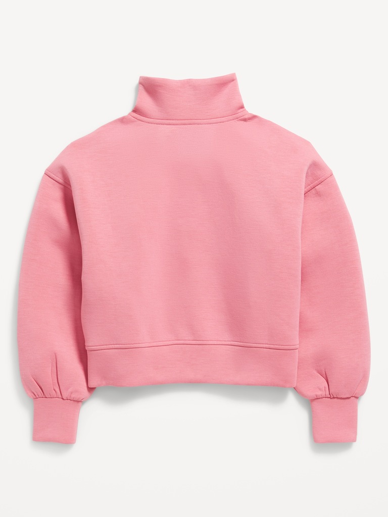 Half-Zip Bounce Fleece Pullover Sweatshirt for Girls