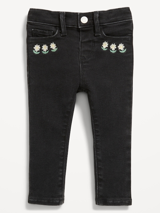 High High-Waisted Embroidered Rockstar 360° Stretch Jeggings for Toddler Girls clearance deal