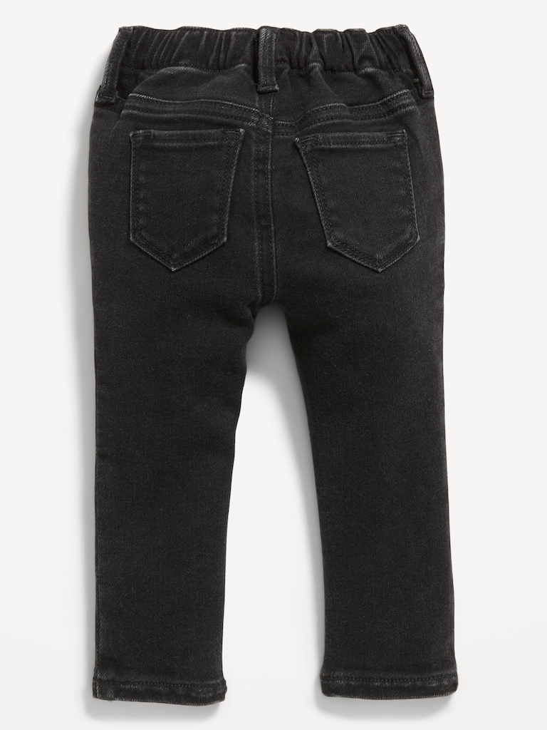 High-Waisted Embroidered Rockstar 360° Stretch Jeggings for Toddler Girls