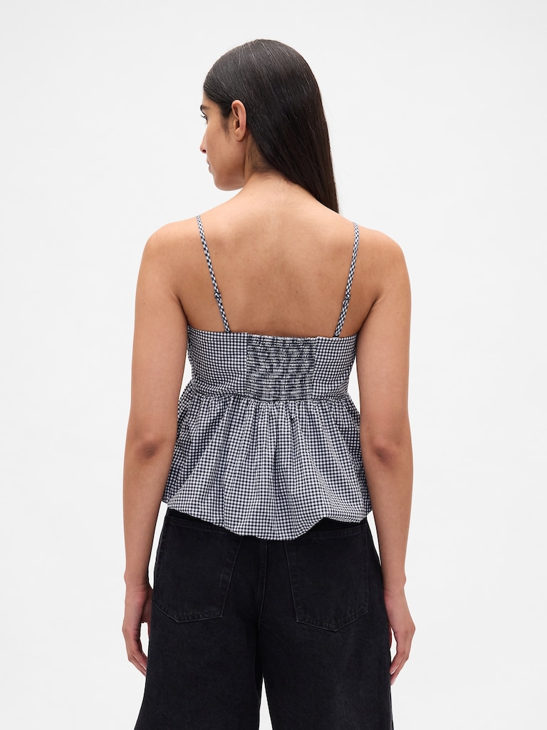 Poplin Bubble Top