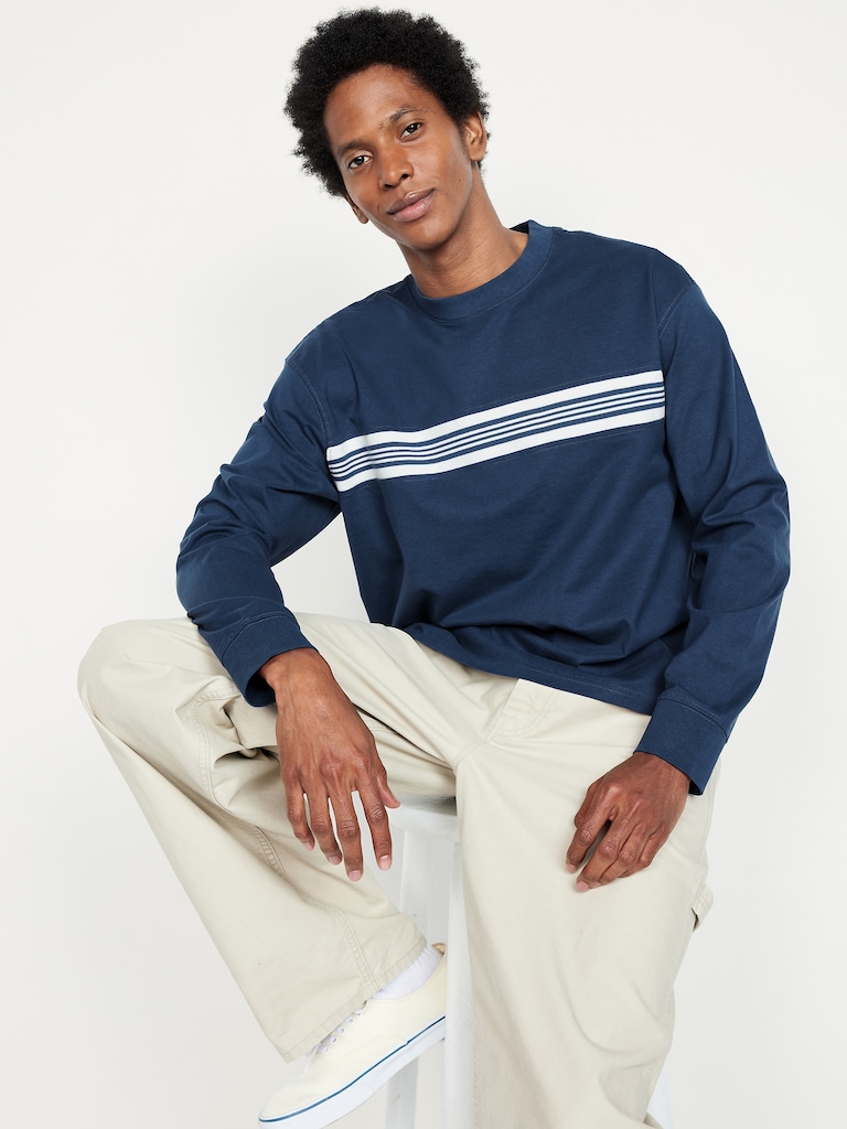 Heavyweight Chest-Stripe T-Shirt